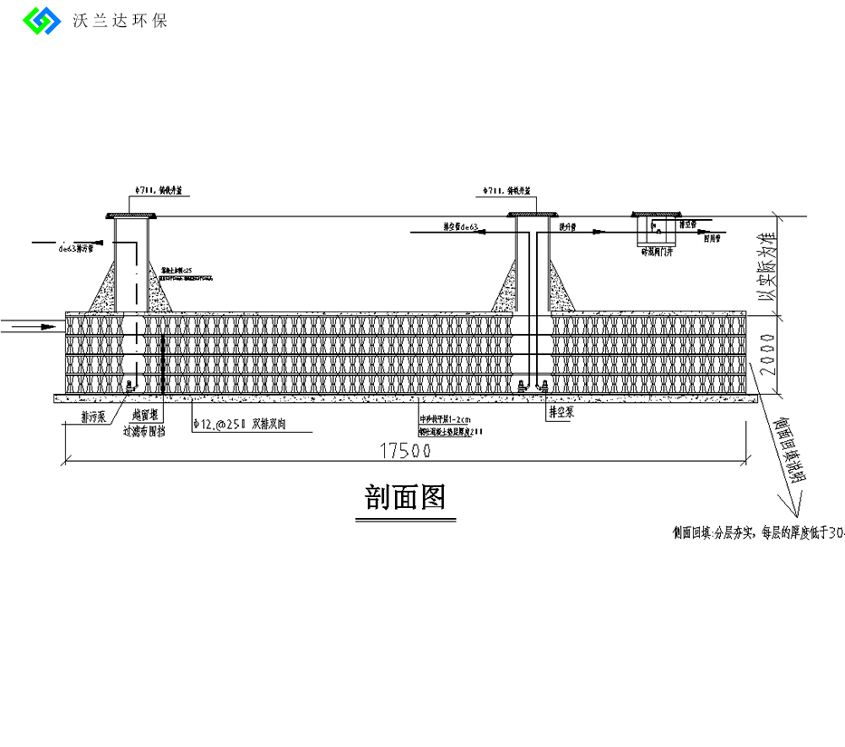 塑料模块水池施工图